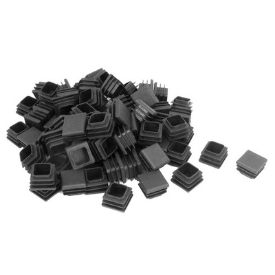 100pcs 20mm Box Section Plastic Blanking End Caps Square Tube Bung Insert