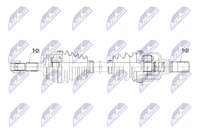 NTY Antriebswelle NPW-PE-133 FüR Peugeot