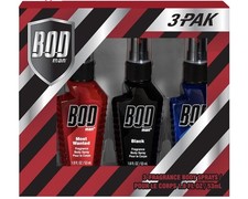 BOD Man Fragrance Body Spray, Black, 5.4 fl oz PACK OF 3 