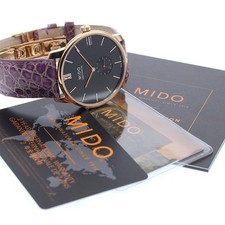 Reloj Mido Baroncelli M037.405.36.050.00 39 mm SS esfera negra cuerda manual #C10360