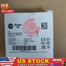 Allen-Bradley 100-C16D10 16 AMP 120VAC COIL IEC Contactor New Factory Sealed