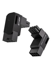 Shield Series 8-Pin PCIe GPU Power Adapter,90-Degree Angled Connector, Alumin...