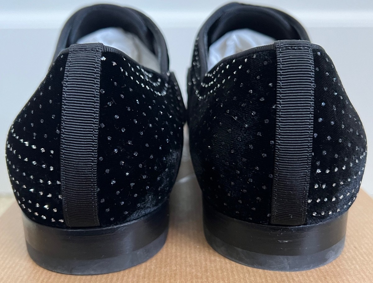 Christian Louboutin Greggy Chick Black Velvet Dot Greggo Oxford Shoes Size 44 New Christian Louboutin Greggy Chick Greggo Black Velvet Dot  main image 2