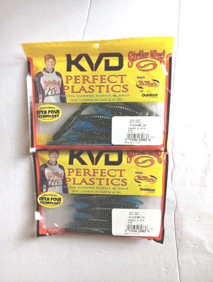 2 Packs Strike King KVD Perfect Plastics Dropshot Half Shell 3&1/2''  Edge