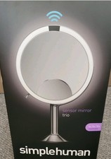 Simplehuman Sensor Mirror Trio, Brushed, RRP £300 Brand New ST3024 