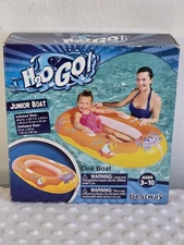 Inflatable Boat Pool Raft Swimming Float New Junior Child Swim Toy H2O GO! Kids