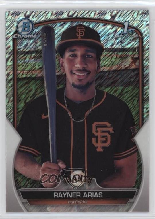 2023 Bowman Chrome Prospects Shimmer Refractor Rayner Arias #BCP-222 08h7