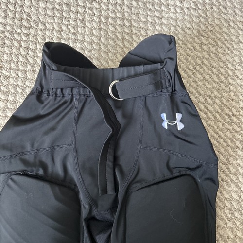 Under Armour Heat Gear Black Padded Football Pants Size Youth Large - Picture 2 of 4
