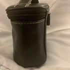Black Make Up Bag With Kitty On Front, Leather Look. — photo 5