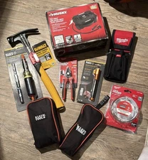 Milwaukee Dewalt Klein Tools Bundle Mostly Electrical All New,Some Open Box