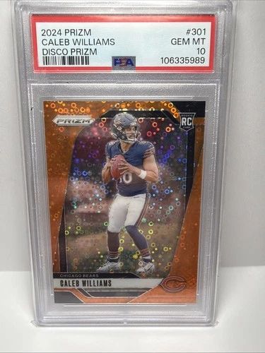 2024 Panini Prizm - Rookies Caleb Williams #301 Disco Prizm (RC) PSA 10 Gem MT