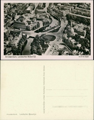 Postkaart Amsterdam Amsterdam Luftbild Aero, Leidsche Boschje 1935