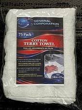 Cotton Terry Towels 14 in. x 17 in. 75 Pack