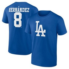Men's Enrique Hernandez Royal Los Angeles Dodgers Icon Player Name & Number