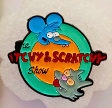 ITCHY & SCRATCHY-ENAMEL PIN-SHIP ALL THE PINS YOU BUY FOR $4.99-VISIT OUR STORE