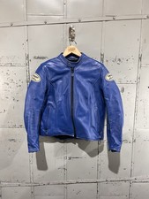 Vanson Motorcycle jacket Royal Blue, Women's L, Made in USA Cafe Racer