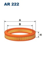 Filtron Luftfilter AR 222 Filtereinsatz FüR Fiesta Orion Escort Ford GAF Abft 2
