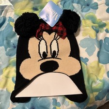 Girls Disney Minnie mouse beanie ages 4 to 7 new with tag