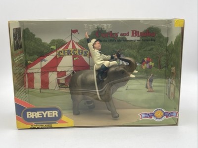 Breyer 2000 Horse & Rider Series, Elephant & Rider ''Corky and Bimbo''  #1107 NIB