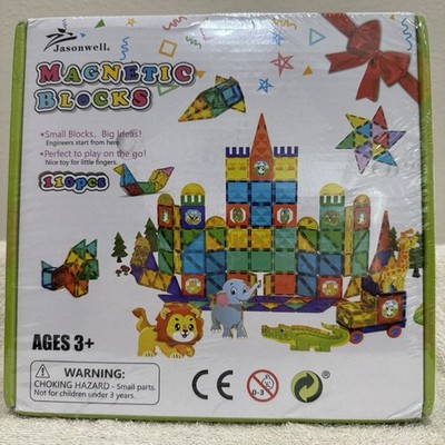 Boys Girls Construction Play Set Magnetic Building Tiles For Age 3+ Games Toys