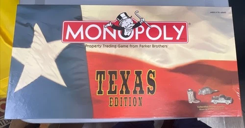 Texas Edition Monopoly Boardgame  1999 Parker Brothers Vintage Complete