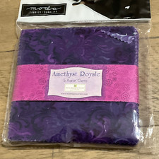 Moda AMETHYST ROYALE by 5 Karat Gems  Quilting CHARM PACK 42- 5