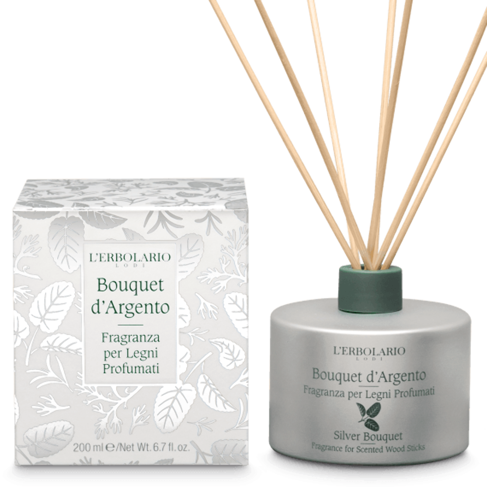 Fragranza Legni Profumati Bouquet d'Argento 200ml - L'Erbolario - Immagine 2