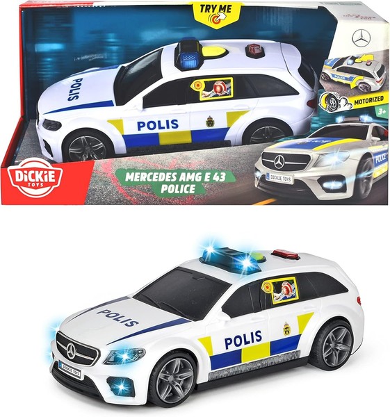 Dickie Toys Mercedes Amg E43 Polizeiauto Licht Sound Heckklappe 30 Cm-image