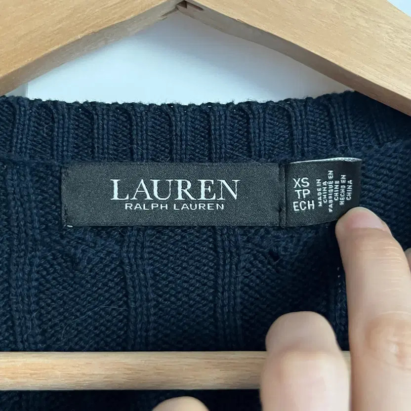 Polo Ralph Lauren Cable Knit Cardigan, Women's Size S, Navy thumbnail 6