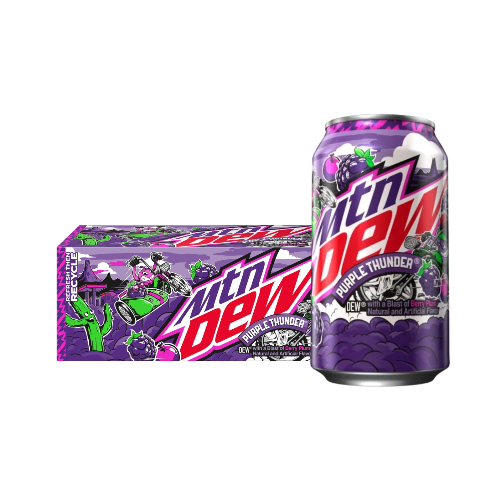 Mountain Dew Purple Thunder 12 Pack 12oz Cans - Direct From Distributor