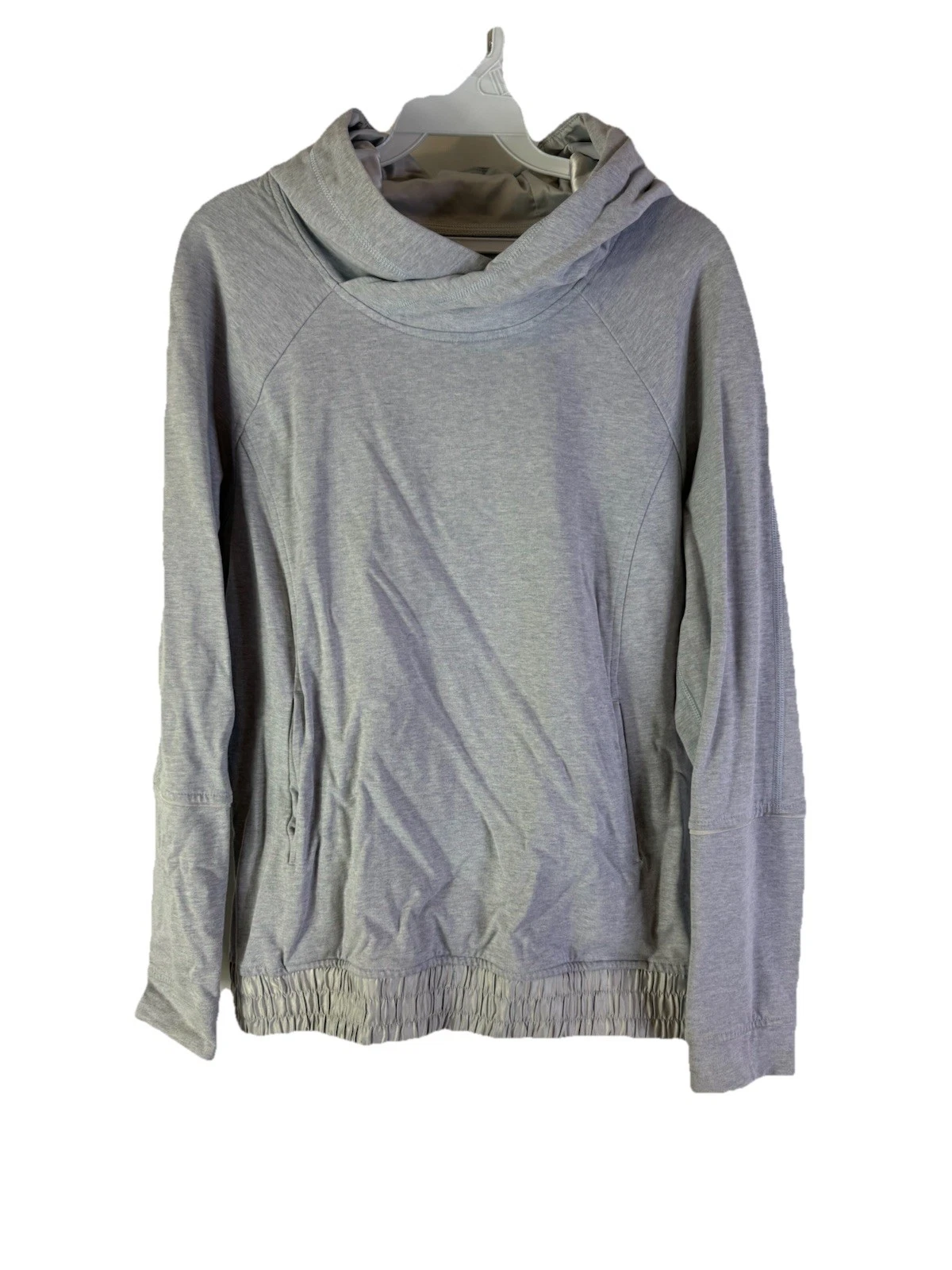 Lululemon Athletica Womens 10 All Good Hooded Sweatshirt Hoodie Gray