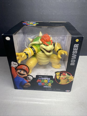 #ad Super Mario Bros. Movie 7” Fire Breathing Bowser Action Figure Light Damage Box $10.00