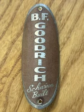 Vintage Schwinn Built BF Goodrich Large Head Badge 1940s 50s
