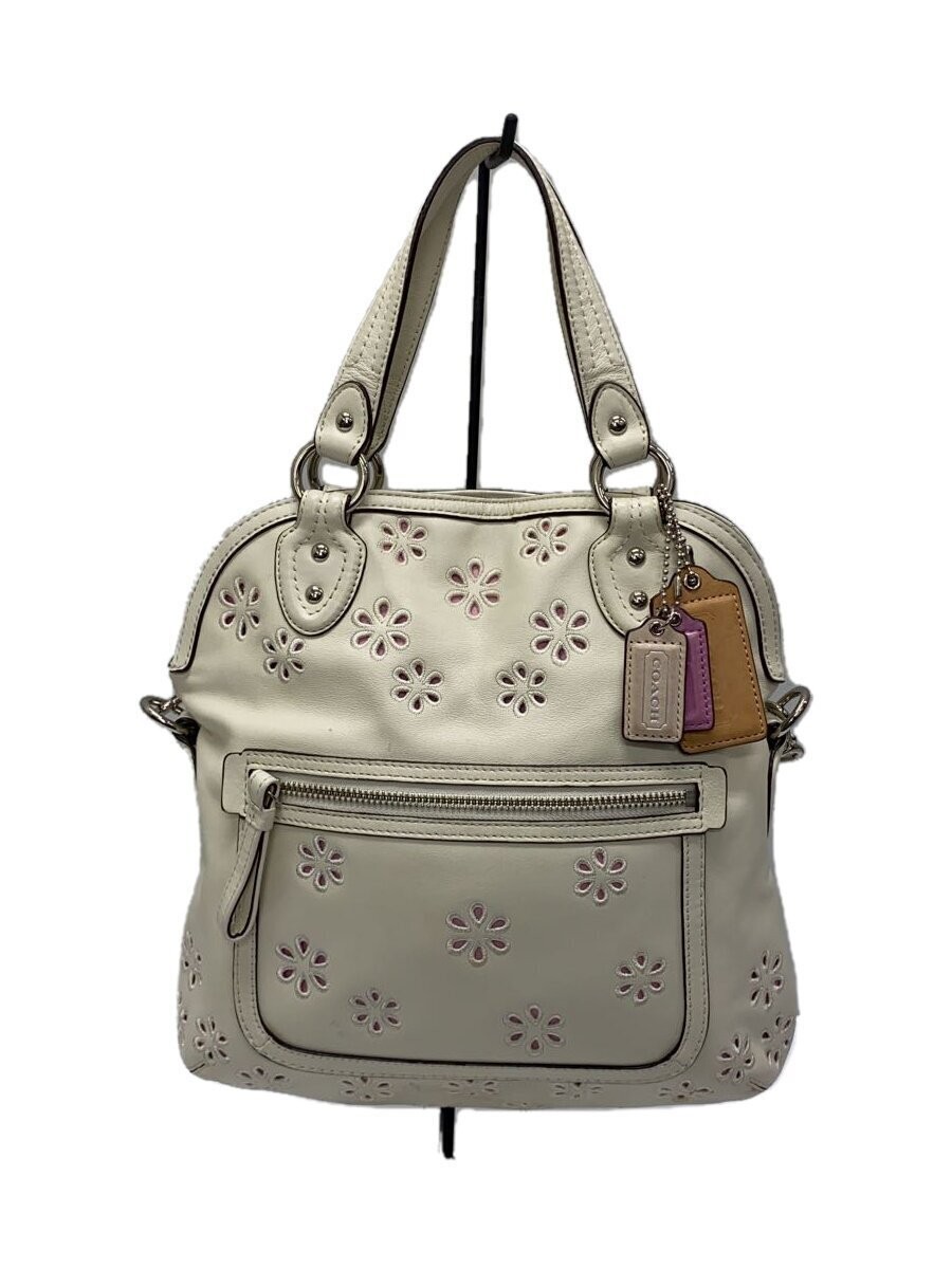 Vintage Authentic Coach Leather Bag 9x23.5x26cm 22436