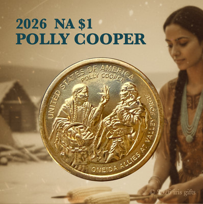  2026 Native American $1 Coin / Polly Cooper  / Picture cards included