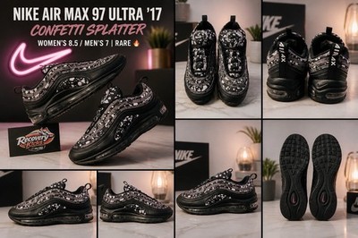 Nike Air Max 97 Ultra '17 ''Confetti'' Splatter | Women s 8.5 / Men s 7 | RARE  