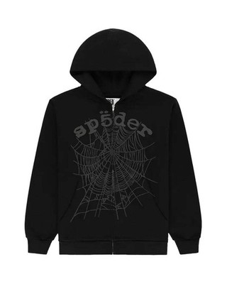 Sp5der OG Web V2 Phantom Zip Up Black