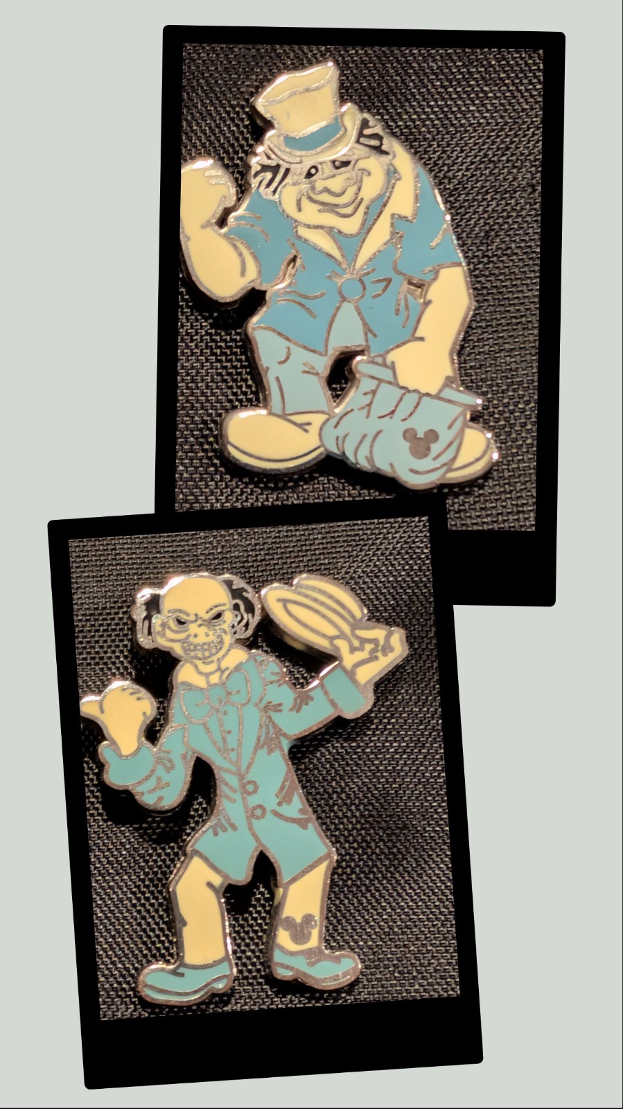 2 Disney pins Hidden Mickey Haunted Mansion Hitchhiking Ghost Ezra Phineas