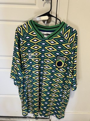 NWT Umbro Brazil Soccer Jersey Men s M World Cup 2026 Football *BRAND NEW* Green