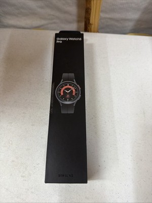 Samsung Galaxy Watch5 SM-R920 Pro 45mm Bluetooth Smartwatch - Black Titanium