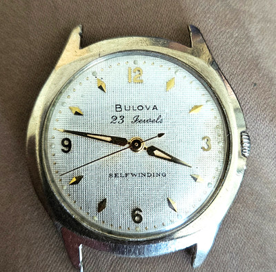 VINTAGE BULOVA 10K R.G.P 23 JEWELS SELF-WINDING 6 ADJ. MEN'S WORKING WRISTWATCH