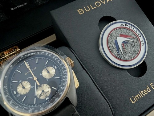Bulova Lunar Pilot 50th Anniversary Men's Watch - New, Box & Papers - 98A285
