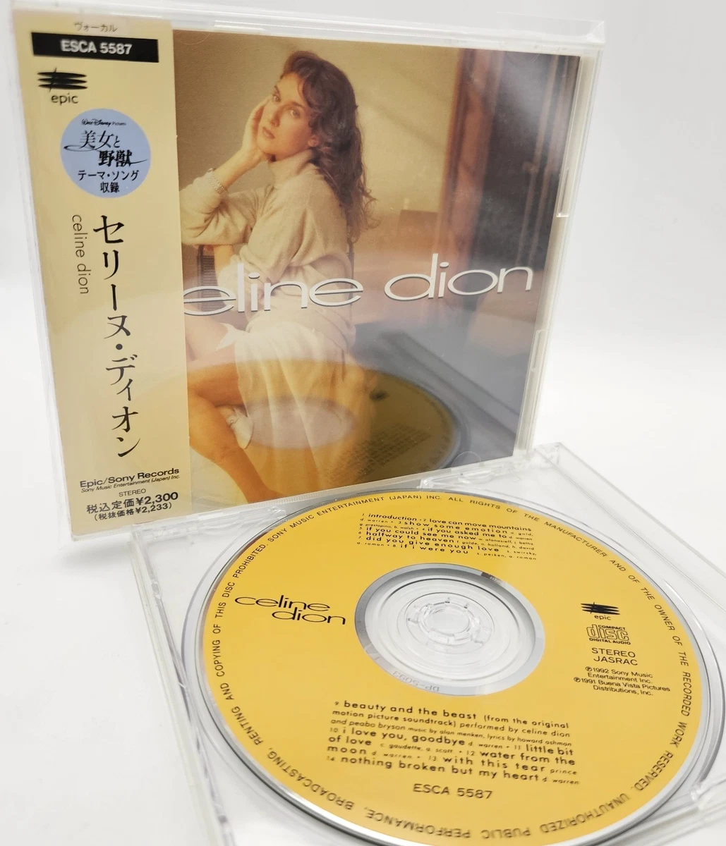 CELINE DION S/T Japón 1ª Edición CD ESCA-5587 con OBI La Bella y la Bestia 1992