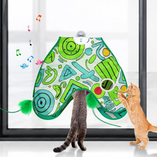 Interactive Cat Toy for Indoor Cats,Flying Feather Wand Teaser Hanging Toy  Aut