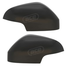 Wing Door Mirror Covers Caps Casings Volvo C30 2006-2014 Black Pair Left & Right