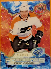 2021-22 Upper Deck Ice #164 Tanner Laczynski Rookie Red Ice Premieres /399