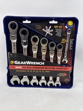 Gearwrench 7pc Metric Ratcheting Flexhead Wrench Set 10121314151719mm 77 Gearwrench 7pc Metric Ratcheting Flexhead Wrench Set 10121314151719mm 77