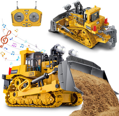 Rc Bulldozer Toys - Remote Control Bulldozer Construction Vehicles Trucks for Bo