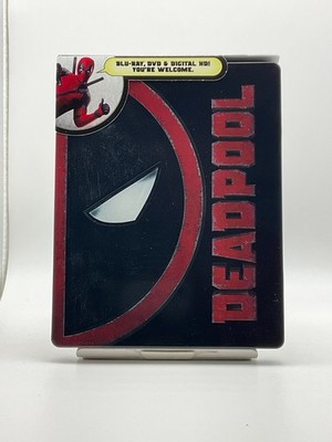 Deadpool - Exclusive Best Buy SteelBook (Blu-ray + DVD, 2-Disc Set, 2016) VG