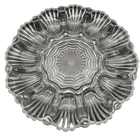 Vintage 1950s Anchor Hocking Presence 10" Round Clear Glass Egg Oyster Plate